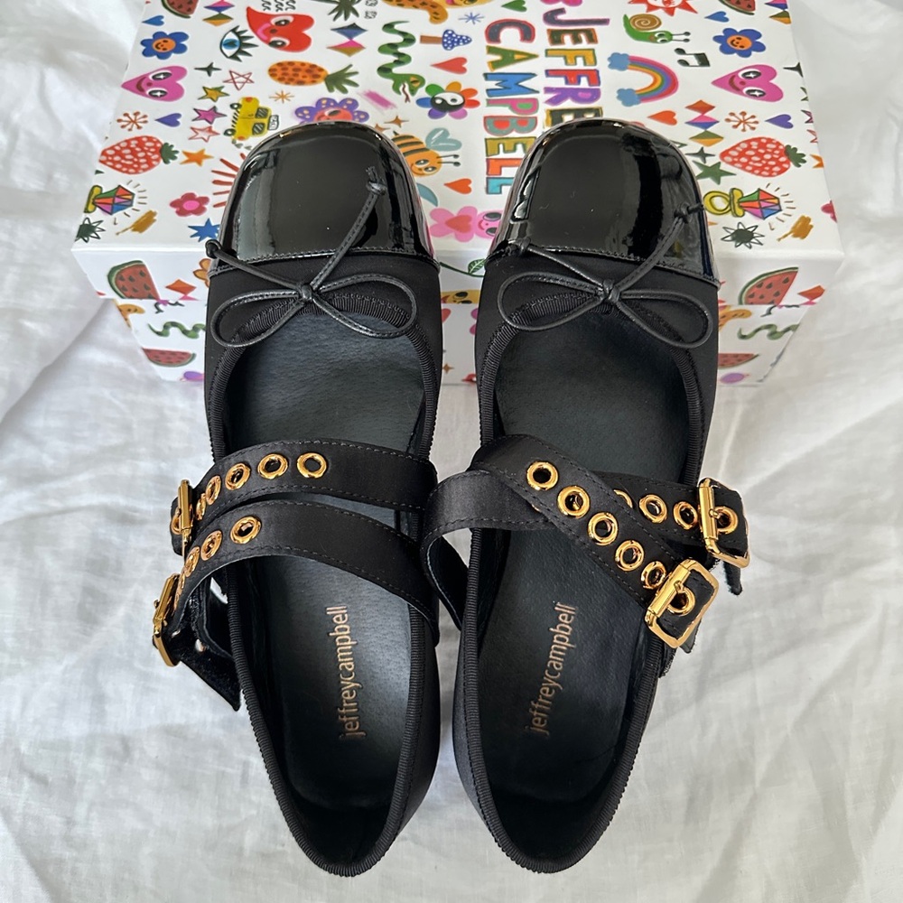 Jeffrey Campbell strappy ballet flats